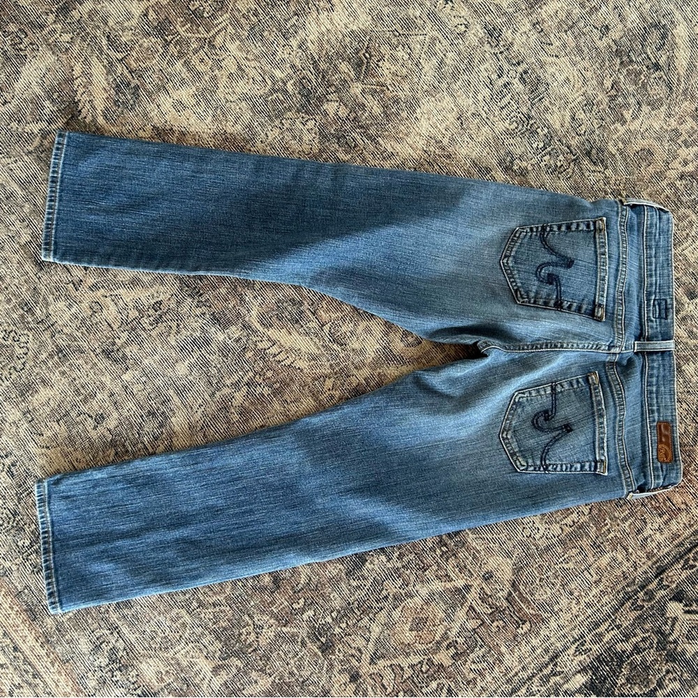 Ag Tomboy Crop Relaxed Straight Jeans - Picture 3 of 6